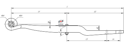 Полурессора для прицепа Gigant, аналог 700639035